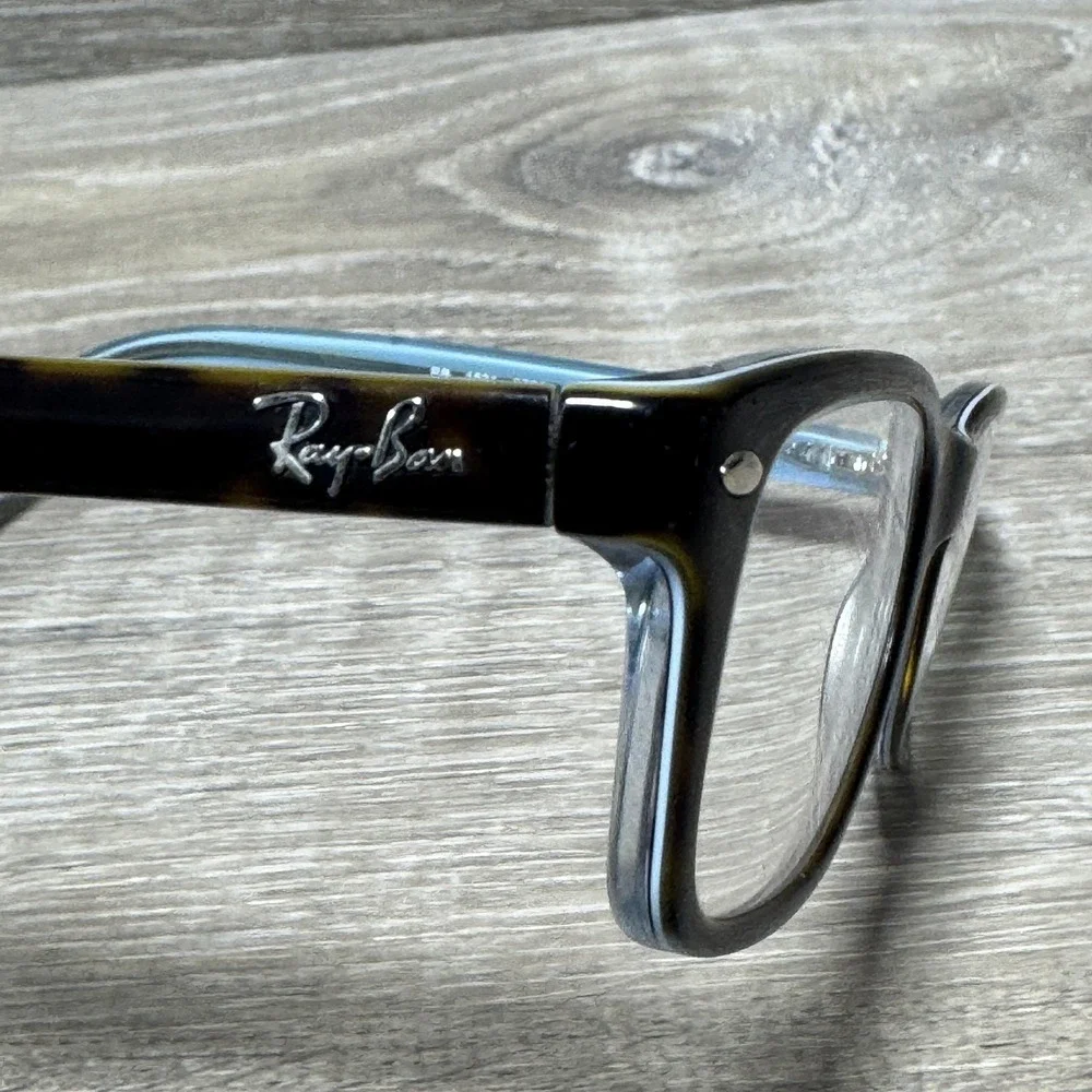Ray-Ban RB1531 3701‎ Eyeglasses Men Square Full Rim Tortoise Shell 48mm 130mm